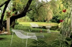 Emu Heaven Coffee Table 50 Cm, Matt White, Glass Top -Garden Furniture Store EMU Catalogo2020 Pag174 175 Heaven 1