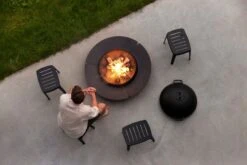 Cane-line Lid For Ember Fire Pit, Black -Garden Furniture Store Ember fire pit cut stool 1