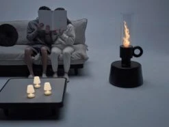 Fatboy Flamtastique XL Outdoor Oil Lamp, Anthracite -Garden Furniture Store FATBOY Flamtastique anthracitePaletti Moodpicture 02 Night 01 04683