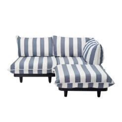 Fatboy Paletti Set Sofa, 3 Modules, Right, Stripe Ocean Blue