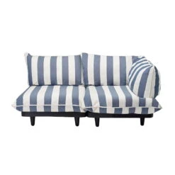 Fatboy Paletti Sofa, 2 Modules, Right, Stripe Ocean Blue
