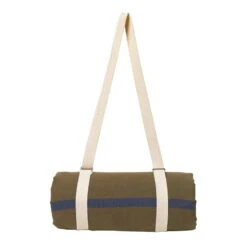 Ferm LIVING Yard Picnic Blanket, Olive - Bright Blue
