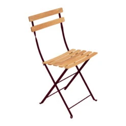 Fermob Bistro Naturel Chair, 2 Pcs, Black Cherry