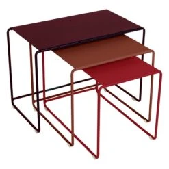 Fermob Oulala Nesting Table, Set Of 3, Floral Getaway
