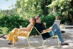 Fermob Luxembourg Low Armchair, Red Ochre -Garden Furniture Store Fauteuil bas Luxembourg lounge Fermob