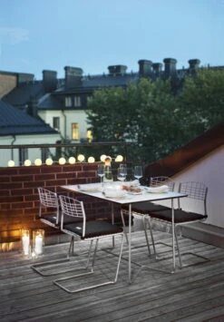 Grythyttan Stålmöbler High Tech Chair, Galvanized Steel -Garden Furniture Store Grythyttan High tech serien laminat vit 1 scaled 1