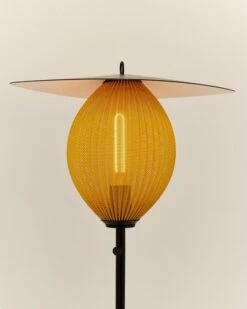 GUBI Satellite Outdoor Floor Lamp, Black - Mustard Gold -Garden Furniture Store Gubi SATELITE LAMP 3