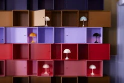 Louis Poulsen Panthella Portable V2 Table Lamp, Grey Opal -Garden Furniture Store LP SS22 Panthella Portable Wall 09144A