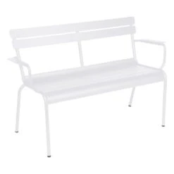 Fermob Luxembourg 2-seater Bench, Cotton White