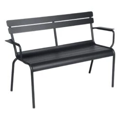 Fermob Luxembourg 2-seater Bench, Anthracite