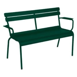 Fermob Luxembourg 2-seater Bench, Cedar Green
