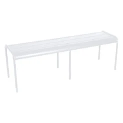 Fermob Luxembourg Bench, 145 Cm, Cotton White
