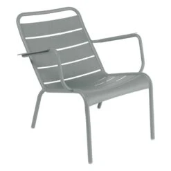 Fermob Luxembourg Low Armchair, Lapilli Grey