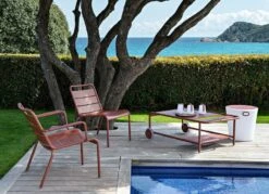 Fermob Luxembourg Low Armchair, Acapulco Blue -Garden Furniture Store LUXEMBOURG OCRE RAMATUELLE RESIDENTIAL DESIGNER2021 NICOLAS MATHEUS 2