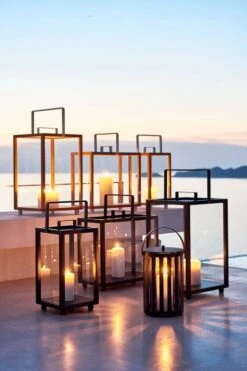 Cane-line Lighthouse Lantern, Small, Dark Grey -Garden Furniture Store Lighttube lava grey lighthouse teak white 4 f7