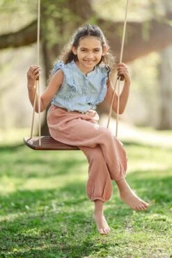 Lillagunga Lillagunga Grand Outdoor Swing, Walnut - Black -Garden Furniture Store Lillagunga 34