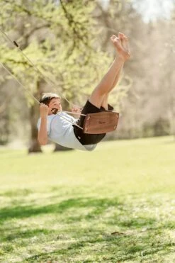 Lillagunga Lillagunga Grand Outdoor Swing, Walnut - Beige -Garden Furniture Store Lillagunga 38 1