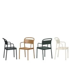 Muuto Linear Steel Armchair, Dark Green -Garden Furniture Store Linear steel armchair group Muuto 5000x5000 hi res 150 2