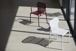 Petite Friture Week-end Bridge Chair, Burgundy -Garden Furniture Store M0740109 M0740301 weekend chair bridge white burgundy 28C29Ola Rindal lifestyle HD28129