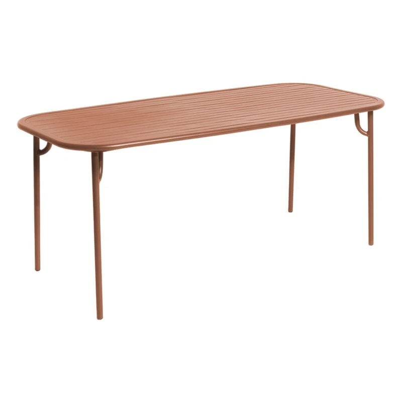 Petite Friture Week-end Table, 85 X 180 Cm, Terracotta 1 Petite Friture Week-end Table, 85 X 180 Cm, Terracotta