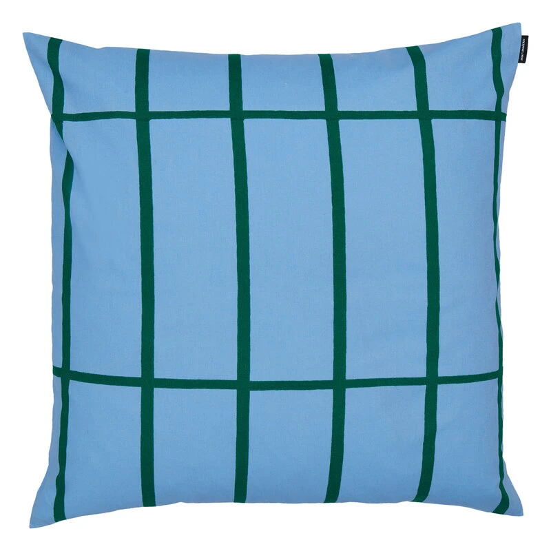 Marimekko Tiiliskivi Cushion Cover, 50 X 50 Cm, L.blue - Green 1 Marimekko Tiiliskivi Cushion Cover, 50 X 50 Cm, L.blue - Green