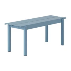 Muuto Linear Steel Bench, 110 Cm, Pale Blue