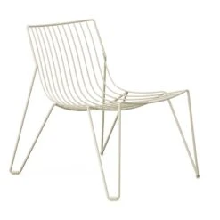 Massproductions Tio Lounge Chair, Ivory -Garden Furniture Store Massproductions TioEasyChair ivory 3