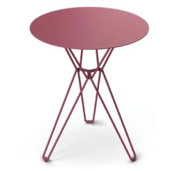 Massproductions Tio Table, 60 Cm, High, Burgundy -Garden Furniture Store Massproductions TioTable72x60 wine red 3
