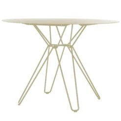 Massproductions Tio Dining Table, 100 Cm, Ivory