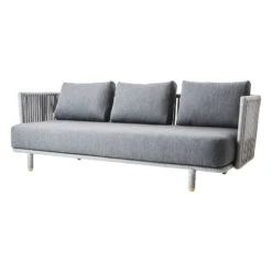 Cane-line Moments 3-seater Sofa, Grey