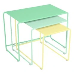 Fermob Oulala Nesting Table, Set Of 3, Sorbet