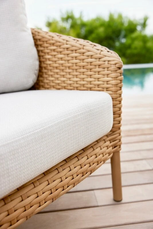 Cane-line Ocean 3-seater Sofa, Large, Natural - White Grey 5 Cane-line Ocean 3-seater Sofa, Large, Natural - White Grey - Image 5