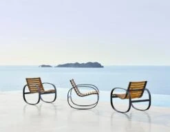 Cane-line Parc Rocking Chair, Teak - Lava Grey -Garden Furniture Store Parc rockingchair 1 f7