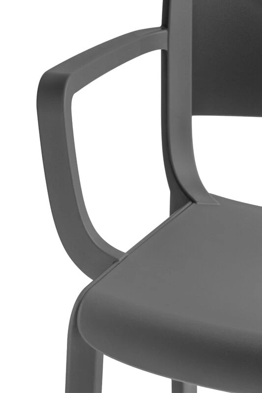 Pedrali Dome 265 Armchair, Anthracite 2 Pedrali Dome 265 Armchair, Anthracite - Image 2