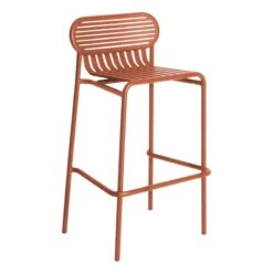 Petite Friture Week-end High Stool, Terracotta