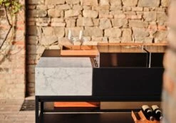 Röshults Module Marble Countertop, 50 Cm, White Carrara -Garden Furniture Store Roshults Italien DSCF6011 LowRes