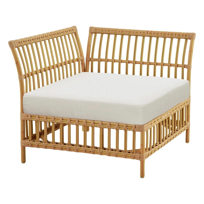 Sika-Design Maggie Exterior Corner Module Sofa, Natural - White Cushion 1 Sika-Design Maggie Exterior Corner Module Sofa, Natural - White Cushion