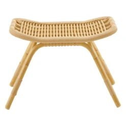 Sika-Design Monet Exterior Footstool, Natural -Garden Furniture Store SD E184 NU Monet footstool front