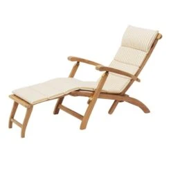 Skagerak Barriere Deck Chair Cushion, Golden Yellow Stripe