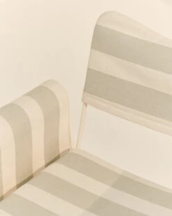 GUBI Tropique Chair With Fringes, Classic White - Leslie Stripe 20 -Garden Furniture Store Tropique 3