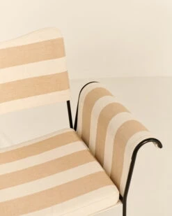 GUBI Tropique Chair, Classic Black - Leslie Stripe 40 -Garden Furniture Store Tropique 5