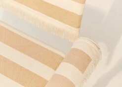 GUBI Tropique Chair With Fringes, Classic White - Leslie Stripe 40 -Garden Furniture Store Tropique 6 1