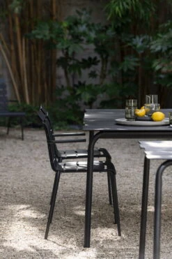 Valerie_objects Aligned Dining Table, 170 X 85 Cm, Black -Garden Furniture Store ValerieObjects MaartenBaas 287 HR