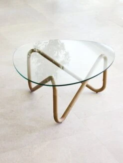 Cane-line Wave Coffee Table, Natural - Clear -Garden Furniture Store Wave coffee table 2