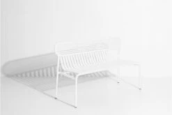 Petite Friture Week-end Bench, White -Garden Furniture Store bench week end 28529