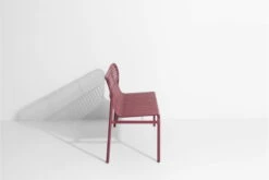 Petite Friture Week-end Bench, Burgundy -Garden Furniture Store bench week end 28829
