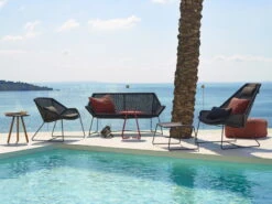 Cane-line Breeze Highback Chair Cushion Set, Black -Garden Furniture Store breeze 22 F