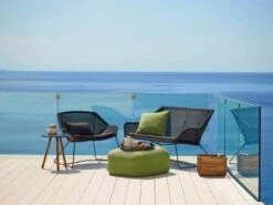 Cane-line Breeze Lounge Chair Cushion Set, Black -Garden Furniture Store breeze 26 F