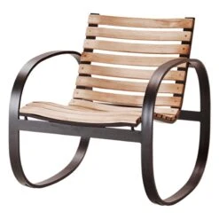 Cane-line Parc Rocking Chair, Teak - Lava Grey