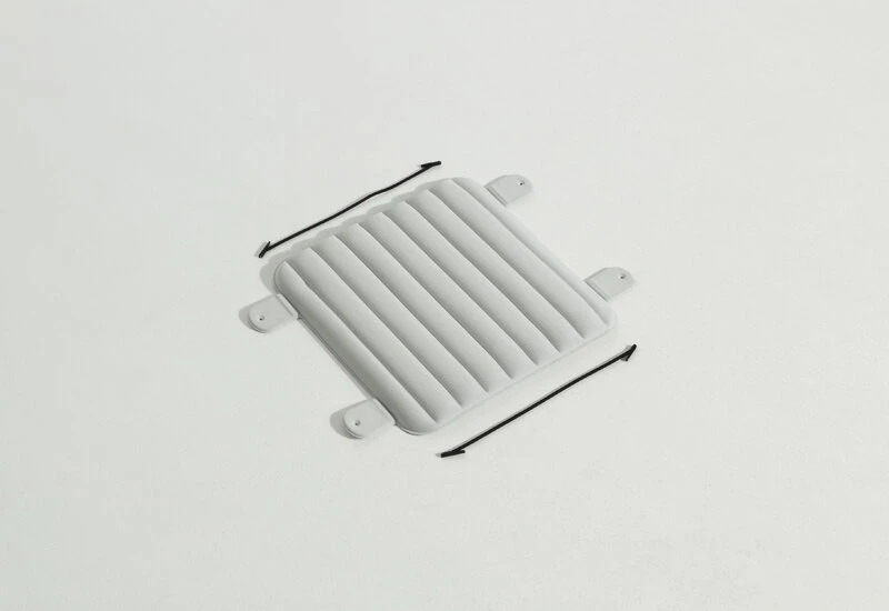 Petite Friture Week-end Seat Cushion, Small, Pearl Grey 2 Petite Friture Week-end Seat Cushion, Small, Pearl Grey - Image 2